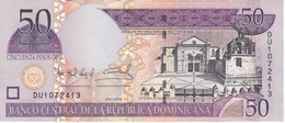 BILLETE DE REP. DOMINICANA DE 50 PESOS ORO DEL AÑO 2004 SERIE DU EN CALIDAD EBC (XF) (BANKNOTE) - Dominikanische Rep.