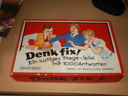 Old Group Games Denk Fix Ein Lustiges Frage Spiel Mit 1000 Antworten Verlag J W Spesar Sohne Nurnberg Reich - Casse-têtes