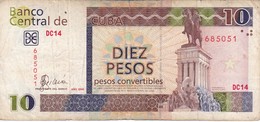 BILLETE DE CUBA DE 10 PESOS CONVERTIBLES DEL AÑO 2006  (BANKNOTE) - Cuba