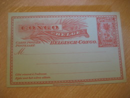 CONGO BELGE 10c Palm Postal Stationery Card BELGIAN Belgisch Kongo Belgium Africa Colonies - Postwaardestukken