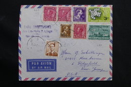 BELGIQUE - Enveloppe De Liège Pour Les Etats Unis En 1962 , Affranchissement Plaisant - L 28523 - Cartas