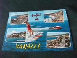 PIN UP SCI NAUTICO SALUTI DA VARAZZE VEDUTE SAVONA LIGURIA - Wasserski