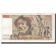 France, 100 Francs, Delacroix, 1979, P. A.Strohl-G.Bouchet-J.J.Tronche, TTB - 100 F 1978-1995 ''Delacroix''