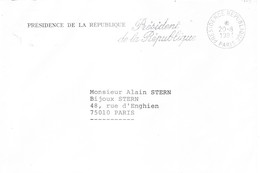 FRANCE - Enveloppe En Provenance De LA PRESIDENCE DE LA REPUBLIQUE Ayant Circulée Le 20.08.1991 - Usati