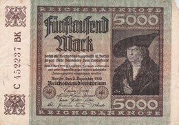 5000 MARK, Berlin 1922, C452237 BK - 5000 Mark