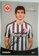 Krombacher    Jesus Lazaro  Signed Card - Handtekening