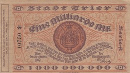 1000 000 000 MARK, Berlin 1923, A 10750 * , Série Etoile - 1 Milliarde Mark