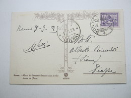1929 , Cartolina Postale - Brieven En Documenten