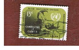 ONU (UNITED NATIONS) NEW YORK   - SG NY208   -  1970 FIGHT CANCER    - USED - Usados