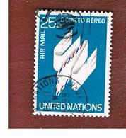 ONU (UNITED NATIONS) NEW YORK   - SG NYA294   -  1977 AIR: WINGED AIRMAIL LETTER   - USED - Poste Aérienne