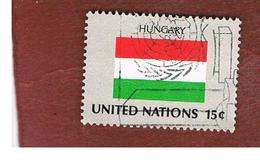 ONU (UNITED NATIONS) NEW YORK   - SG NY339   -  1980 FLAGS: HUNGARY   - USED - Gebruikt