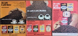 1963 - CAFFE' MOTTA  - 3 Pag.  Pubblicità Cm. 13 X 18 - Reclameservetten