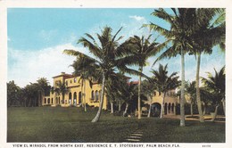 View El Mirasol From North East, Residence E.T.Stotesbury, Palm Beach Florida (pk60155) - Palm Beach