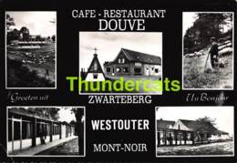 CPSM CAFE RESTAURANT DOUVE ZWARTEBERG WESTOUTER MONT NOIR ( PLI D'ANGLE - PLOOITJE HOEK ) - Heuvelland