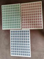 Yugoslavia Republic 1948 Mi#539-541 Mint Never Hinged, Full Sheets Of 100, Rare In This Form, Cv1000 Eur+, Full Good Gum - Unused Stamps