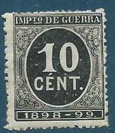 Timbre Espagne Impots De Guerre 1898 - Impots De Guerre