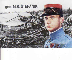 Magnet - Slovakia, General Milan Rastislav Štefánik + Airplane Caproni - Personen