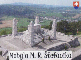 Magnet - Slovakia, Mohyla - General Milan Rastislav Štefánik - Brezová Pod Bradlom, Wappon - Tourisme