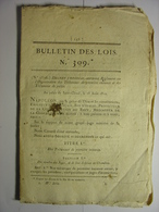 BULLETIN DES LOIS De 1810 - REGLEMENT SUR L' ORGANISATION DES TRIBUNAUX DE PREMIERE INSTANCE ET DES TRIBUNAUX DE POLICE - Décrets & Lois