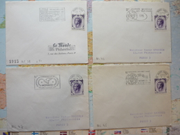 4 Flammes De Monaco 1970 - Lettres & Documents