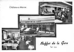 51-CHALONS-SUR-MARNE- BUFFET DE LA GARE - MULTIVUES - Châlons-sur-Marne