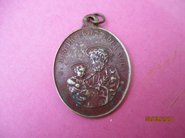 Médaille De Chaînette/Saint JOSEPH Priez Pour Nous/Marie Conçue Sans Péché/Fin  XIXéme Siécle   CAN788 - Religion & Esotérisme