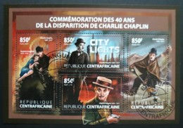 N° 5173 à 5176        Charlie Chaplin  -  Oblitérés - Repubblica Centroafricana