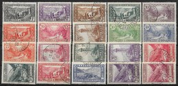 ANDORRE : PAYSAGES DE LA PRINCIPAUTE N° 24/41 OBLITERES - COTE 364 € - Usados