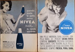 1964 - CREMA NIVEA - 2 Pag.  Pubblicità Cm. 13x18 - Produits De Beauté