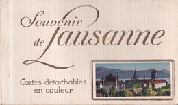 Carnet De 10 Cartes Postales Détachables , En Couleur De Lausanne - Lausanne