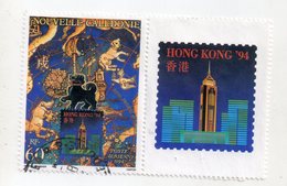 Env 1 : Nouvelle Caledonie Stamp Timbre Oblitéré Hong Kong 94 - Oblitérés