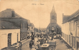 Pecq - Le Marché Sur La Place - Carte Animée - Pecq