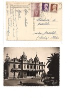 2935) PRINCIPATO MONACO 3 STAMPS POSTAL HISTORY 1948  CARD CASINO'  MONTECARLO - Briefe U. Dokumente