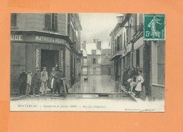 CPA - MONTEREAU - Inondation De Janvier 1910 - Rue Des Chapeliers - Mathieu & Roux - Montereau