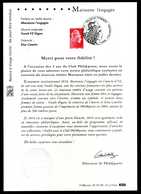 NOTICE OFFICIELLE PHILAPOSTE " MARIANNE L'ENGAGEE " - Documenti Della Posta