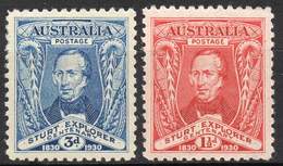 AUSTRALIA 1930 - The Complete Set Of Two Values Of Sturt Explorer, Mint LH - Neufs
