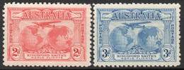 AUSTRALIA 1931 - The 2d & 3d Of Kingsford Smith's World Flights, Mint LH - Nuevos