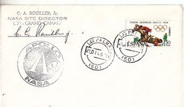 1968 Spain  Apollo 5 Nasa  Site Director Orig.signed Commemorative Cover - Amérique Du Nord