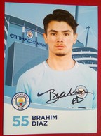 Manchester City Brahim Diaz  Signed Card - Autogramme