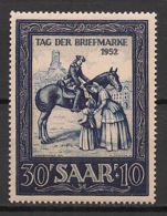 Saar - 1952 - N°Yv. 303 - Journée Du Timbre - Neuf Luxe ** / MNH / Postfrisch - Horses