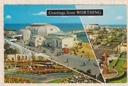 9AL1111 Greetings From Worthing  2 SCANS - Worthing