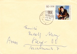 1972, DDR, "Internationales Jahr Des Buches 1972", Echt Gelaufen - Privé Briefomslagen - Gebruikt