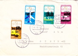 1974, DDR, "100 Jahre Weltpostverein (UPU))", Kompletter Satz, Echt Gelaufen - Enveloppes Privées - Oblitérées