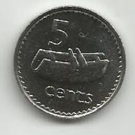 Fiji 5 Cents 1990. High Grade - Fiji