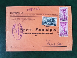 (36687) STORIA POSTALE ITALIA 1953 - 1946-60: Marcofilia
