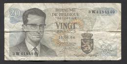 België Belgique Belgium 15 06 1964 -  20 Francs Atomium Baudouin. 3 W 4184849 - 20 Francos