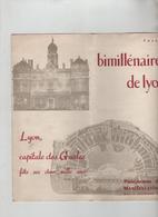 Bimillénaire De Lyon Charbonnières Comité Fêtes Propagande Programme Des Manifestations 1958 - Ohne Zuordnung