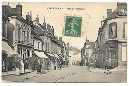 Delcampe - COURTENAY - Rue De Villeneuve - Courtenay