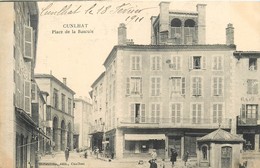 63 - CUNLHAT - PUY DE DOME - PLACE DE LA BASCULE - VOIR SCANS - Cunlhat