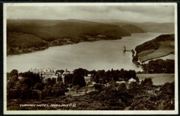 Ref 1285 - 1942 Real Photo Postcard - Vyrnwy Hotel & Lake - Montgomeryshire Wales - Montgomeryshire